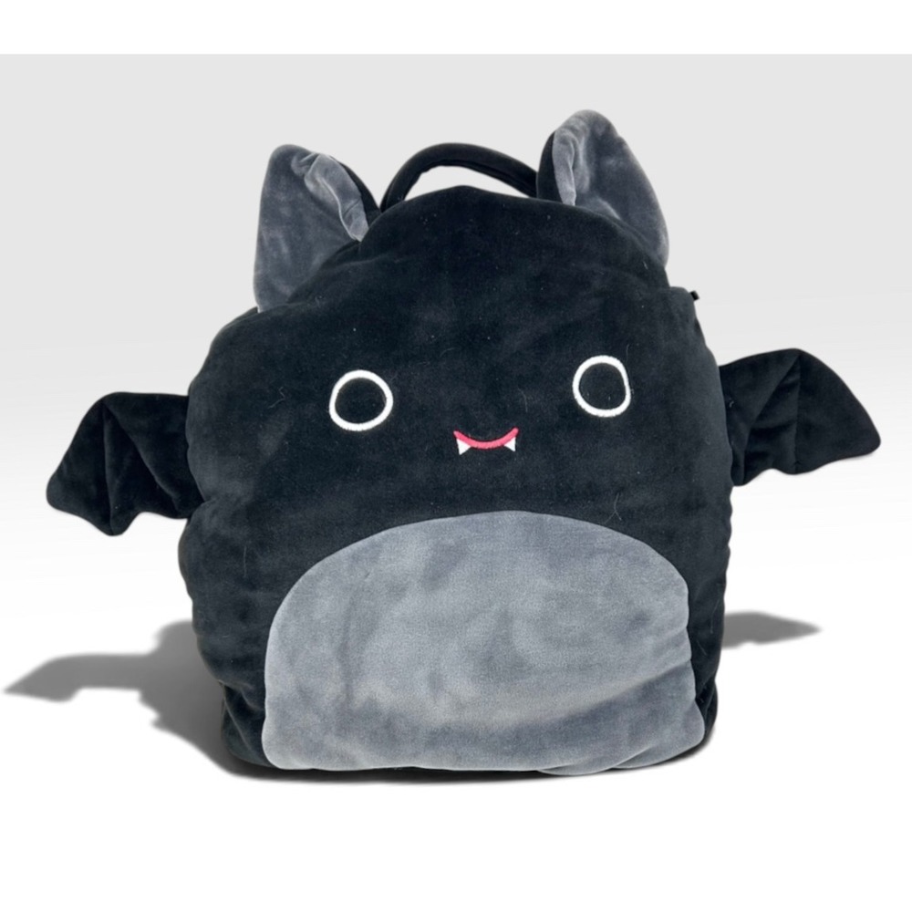 HALLOWEEN Squishmallows TRICK or TREAT Pail Emily the Bat Black 13"x14"